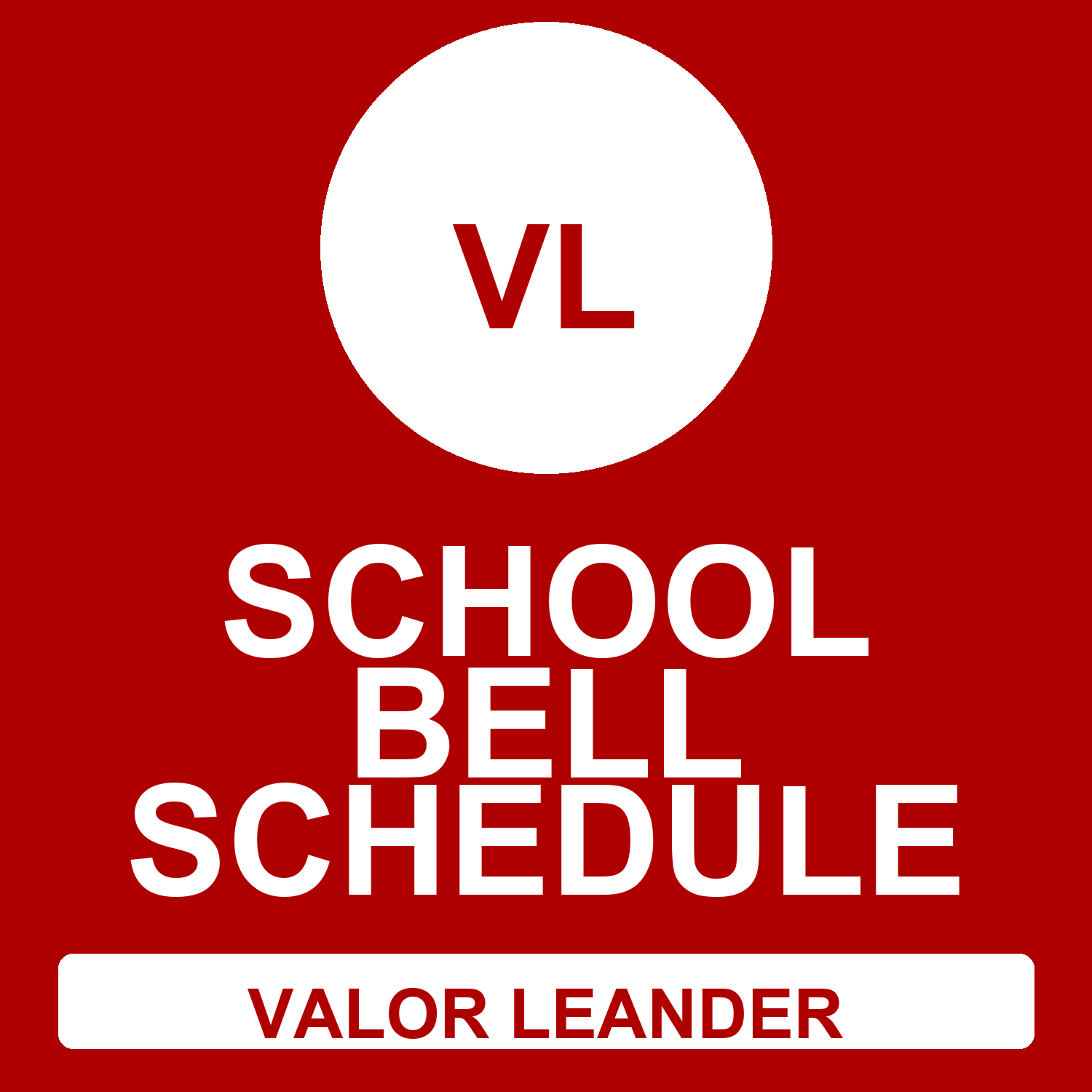 School Bell Schedule