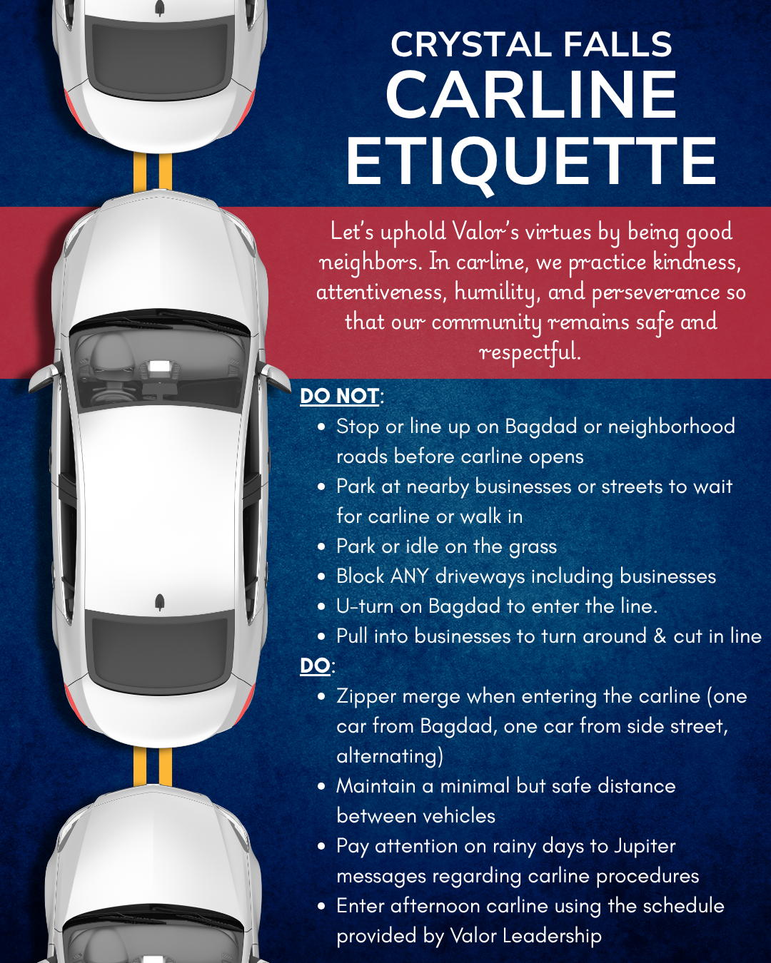 Crystal Falls Carline Etiquette